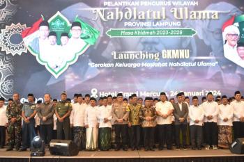 Danrem 043/Gatam Hadiri Pelantikan PWNU Provinsi Lampung 
